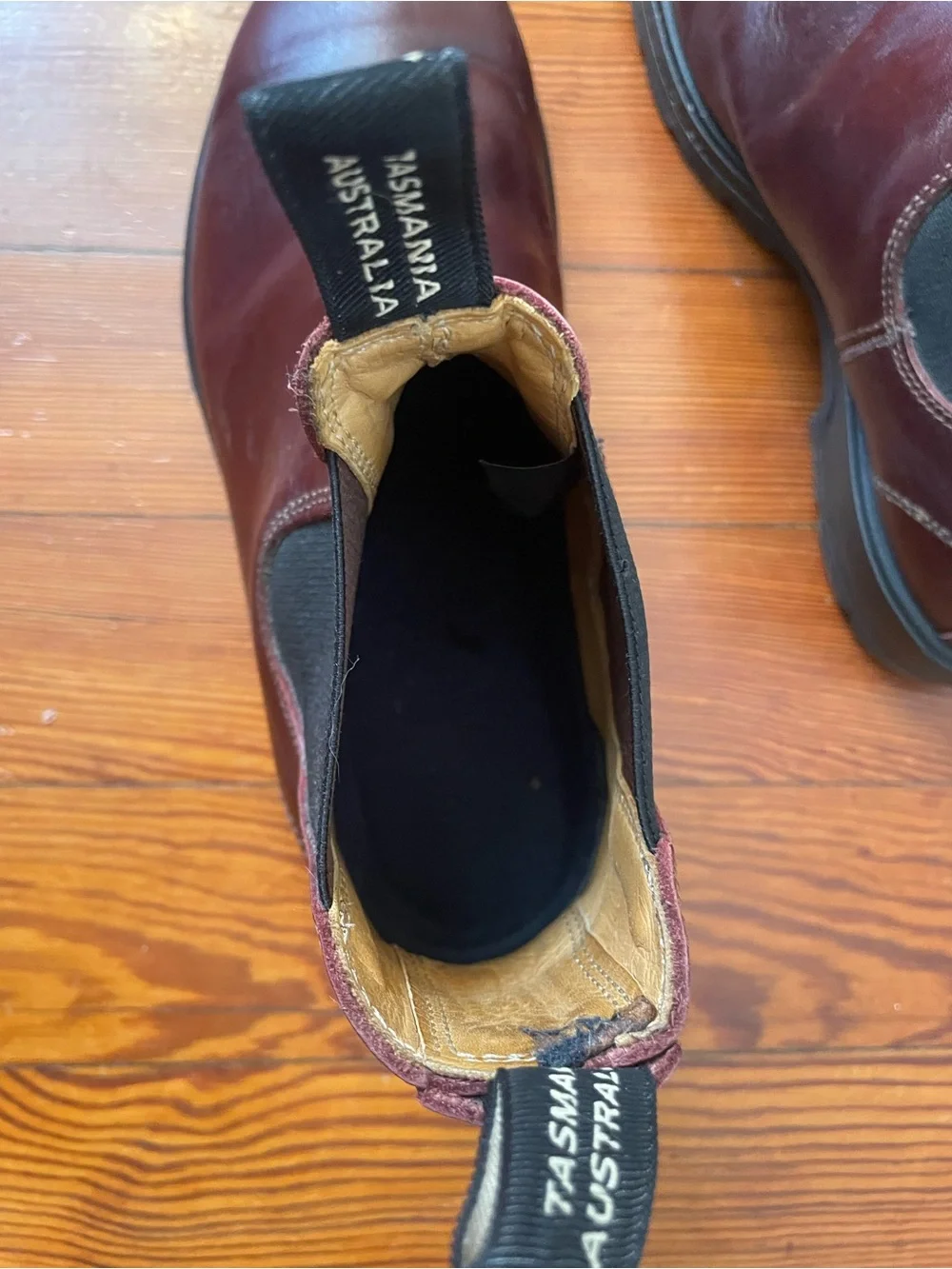 Blundstone Men's Chukka Boots in Burgundy Leather